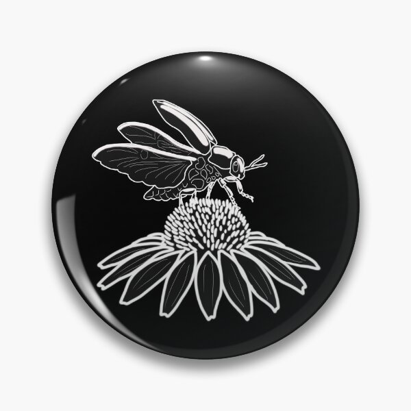 Item preview, Stag Beetle on Wildflower Unique Minimalist Illustration designed and sold by LeshanArt.
