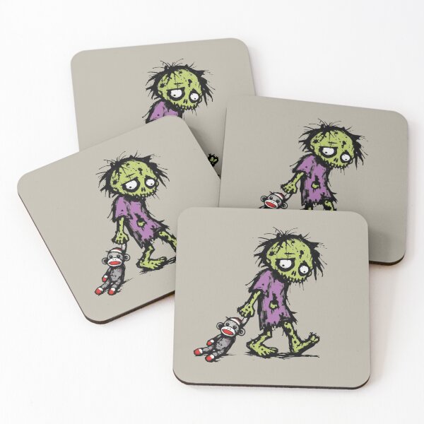 Item preview, Funny Little Zombie Bedtime Sock Monkey Stuffie designed and sold by TackyTime.