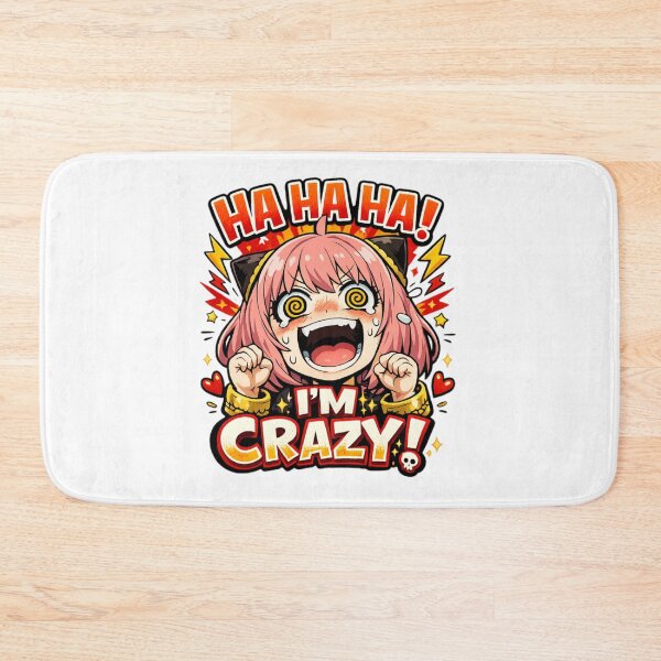 Item preview, HA HA HA I'M CRAZY Anime Girl Pink Hair Meme T-Shirt designed and sold by IMOBILYARI.