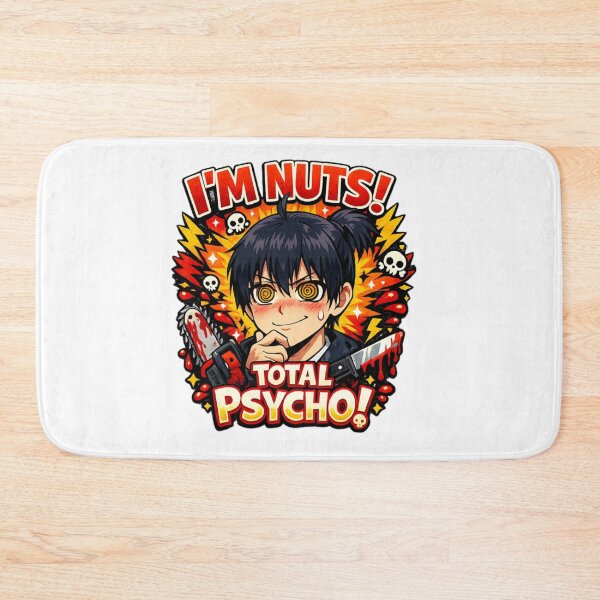 Item preview, I'm Nuts Total Psycho Anime Boy Sticker Design designed and sold by IMOBILYARI.