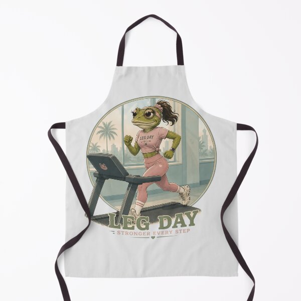 Item preview, Gym Frog Leg Day Stronger Every Step Female Workout designed and sold by MythicCotton.