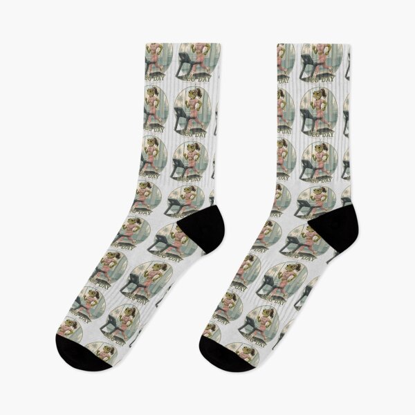 Item preview, Gym Frog Leg Day Stronger Every Step Female Workout designed and sold by MythicCotton.