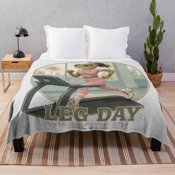 Item preview, Gym Frog Leg Day Stronger Every Step Female Workout designed and sold by MythicCotton.