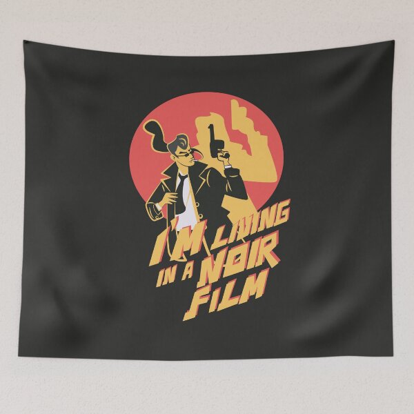 Item preview, I’m Living in a Noir Film Retro Detective Illustration designed and sold by beboplab.