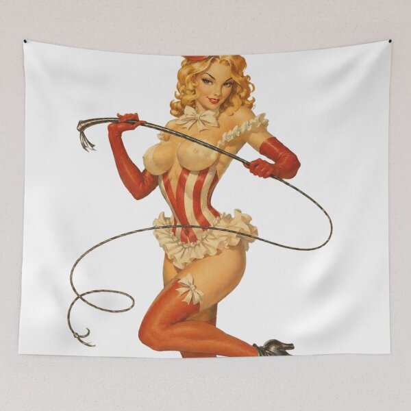 Item preview, Vintage Circus Ringmaster Pin-Up | Original Retro Pin-Up Art designed and sold by Cosplayvintage.