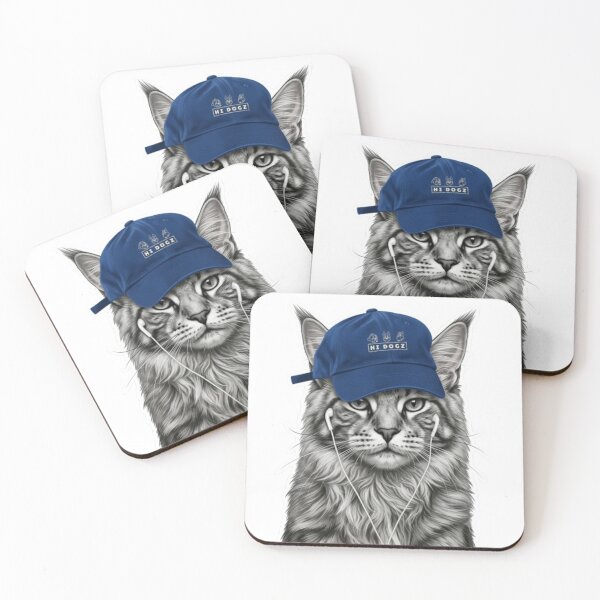 Item preview, stylish cat designed and sold by Snurly.