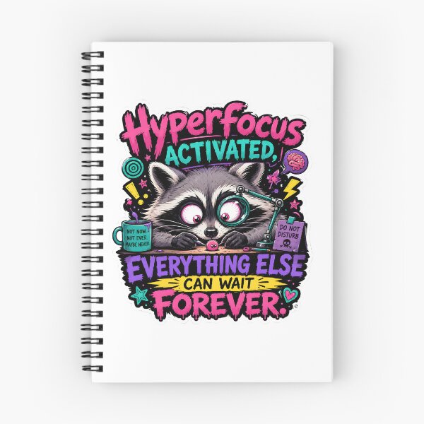 Item preview, Hyperfocus Activated Raccoon Design designed and sold by KXDigitalStudio.