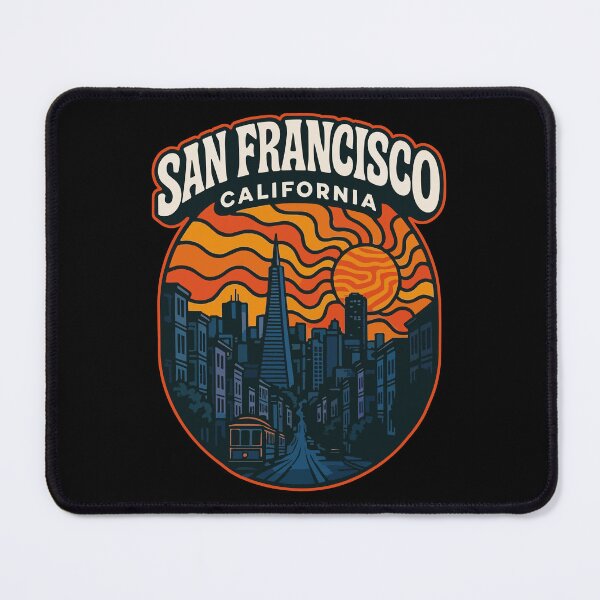 Item preview, San Francisco California USA Trippy Art Travel designed and sold by TomFrontierArt.