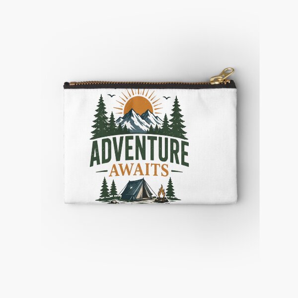 Item preview, Adventure Awaits Vintage Camping Design designed and sold by BrewMood Studio.