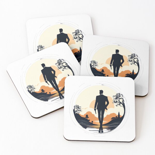 Item preview, Spy Silhouette Sunset Art - Secret Agent Design designed and sold by UmutK.