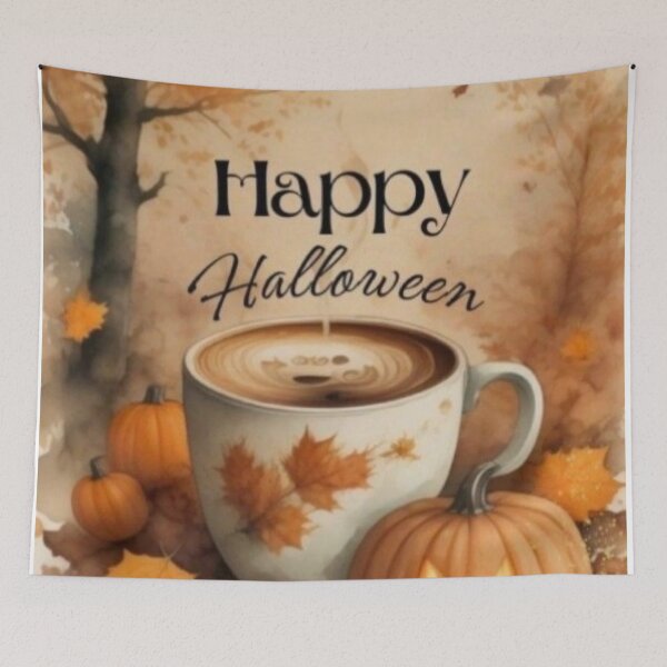 Item preview, Vintage Long Live Halloween Black Cat and Pumpkin Art designed and sold by Hey! your search is end here.