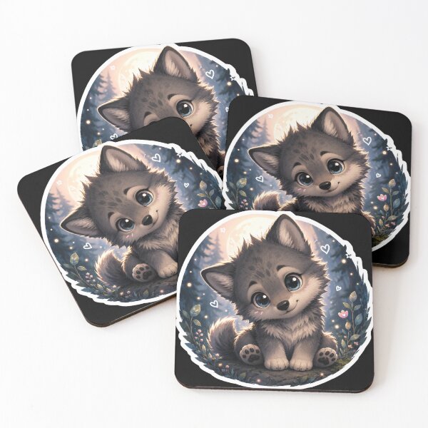 Item preview, Adorable Wolf Forest Portrait designed and sold by PatternFly.