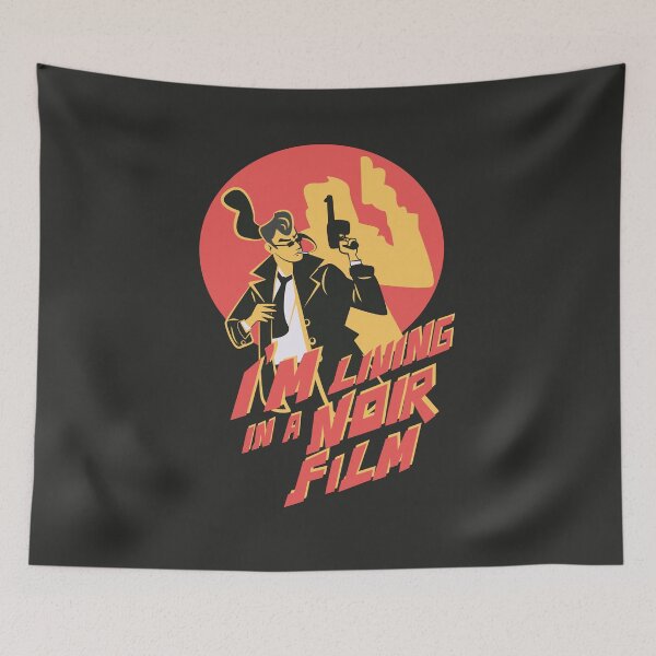 Item preview, I’m Living in a Noir Film Retro Detective Illustration designed and sold by beboplab.