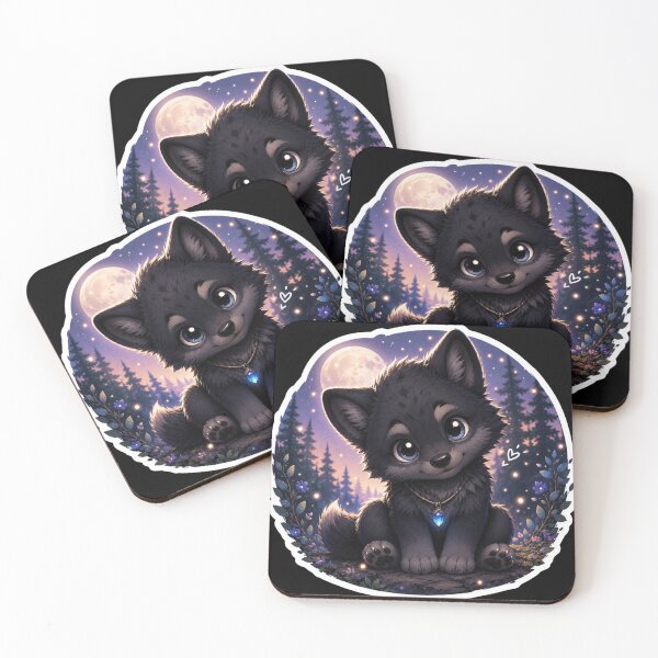 Item preview, Adorable Wolf Forest Portrait designed and sold by PatternFly.