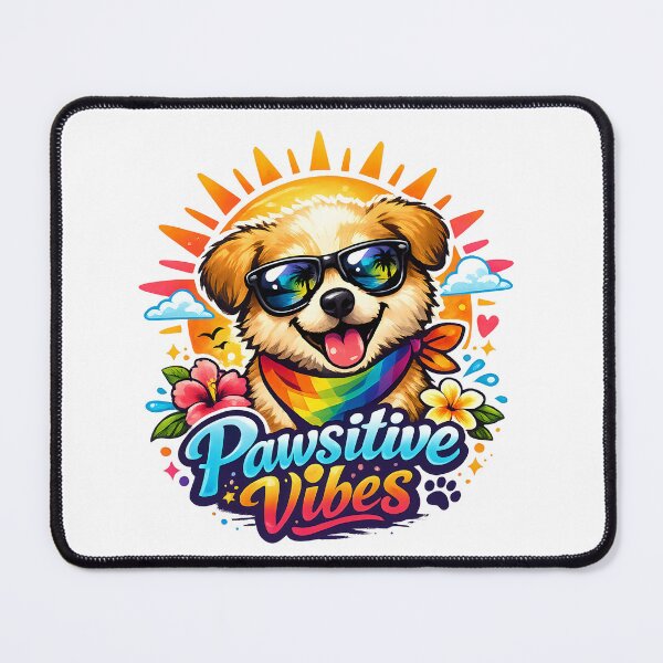 Item preview, Pawsitive Vibes – Cute Summer Puppy with Sunglasses designed and sold by Stubblejumper Artworks.