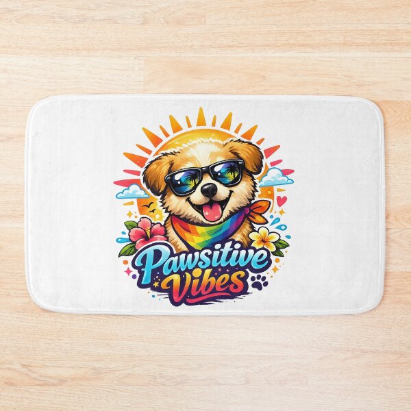 Item preview, Pawsitive Vibes – Cute Summer Puppy with Sunglasses designed and sold by Stubblejumper Artworks.