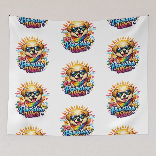 Item preview, Pawsitive Vibes – Cute Summer Puppy with Sunglasses designed and sold by Stubblejumper Artworks.