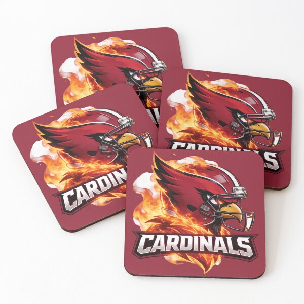 Item preview, Flaming Red Bird Football Mascot designed and sold by TatyanaArt.