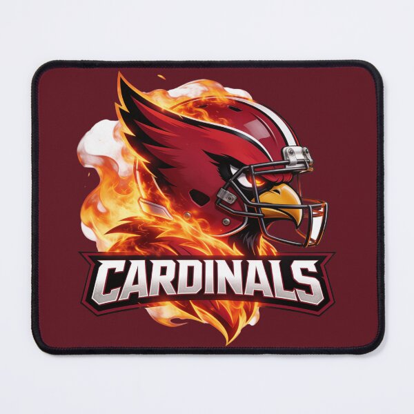 Item preview, Flaming Red Bird Football Mascot designed and sold by TatyanaArt.