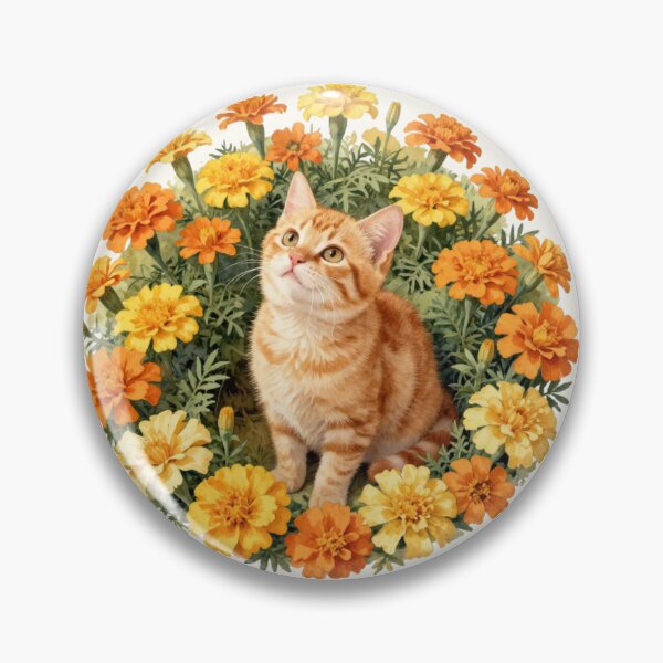 Item preview, Marigold Dreams | Cute Ginger Cat Watercolor designed and sold by BCapybara.