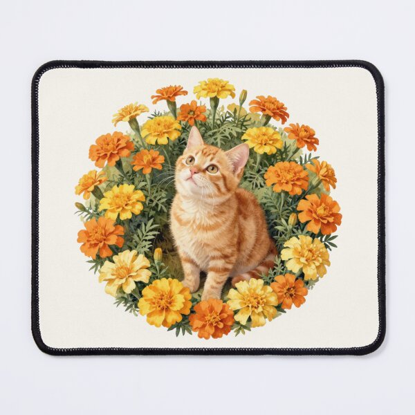 Item preview, Marigold Dreams | Cute Ginger Cat Watercolor designed and sold by BCapybara.
