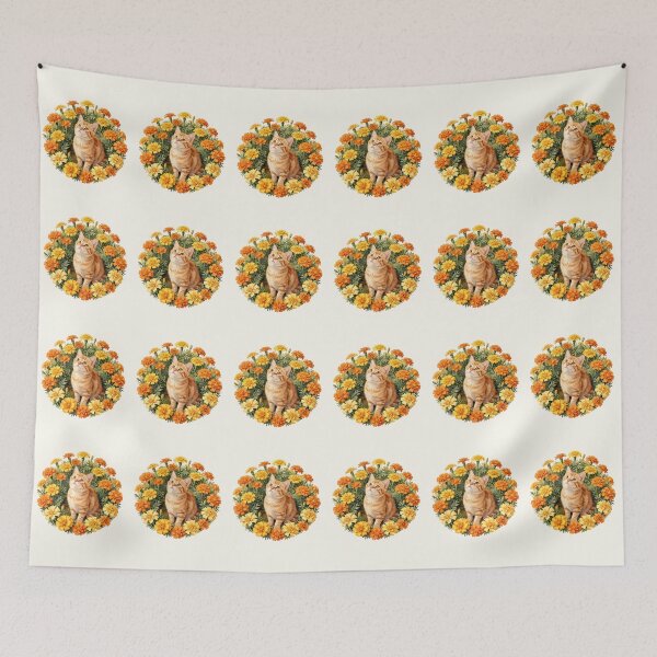 Item preview, Marigold Dreams | Cute Ginger Cat Watercolor designed and sold by BCapybara.