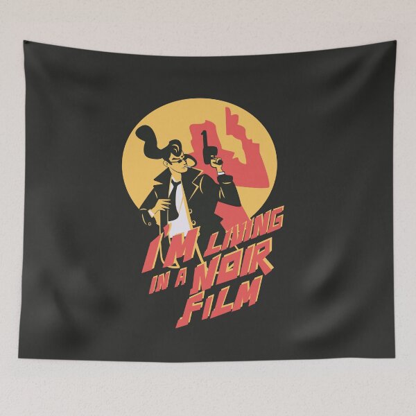 Item preview, I’m Living in a Noir Film Retro Detective Illustration designed and sold by beboplab.