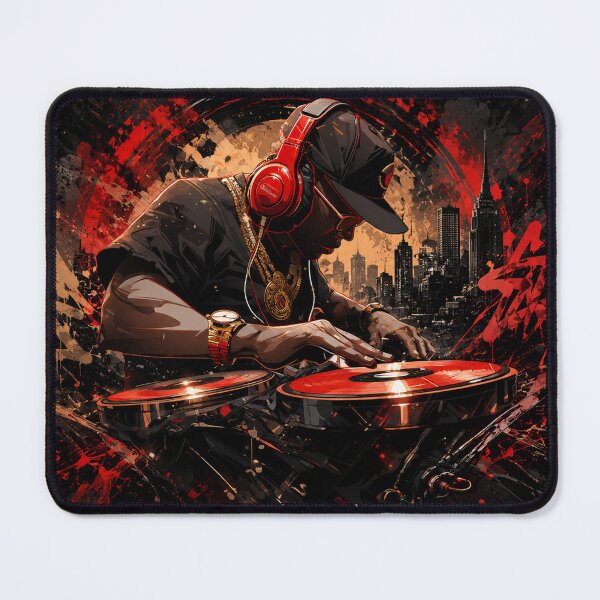 Item preview, Urban DJ Vibes | Hip Hop Turntable Art designed and sold by Fei Long Design Hub.
