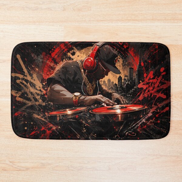 Item preview, Urban DJ Vibes | Hip Hop Turntable Art designed and sold by Fei Long Design Hub.