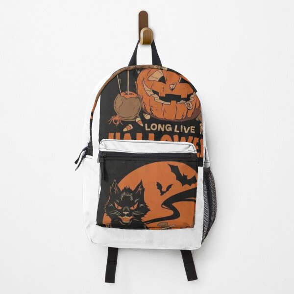 Item preview, Vintage Long Live Halloween Black Cat and Pumpkin Art designed and sold by Hey! your search is end here.