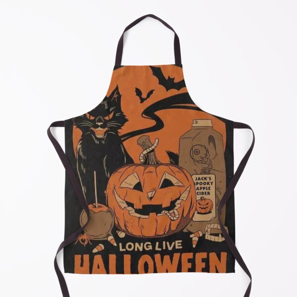 Item preview, Vintage Long Live Halloween Black Cat and Pumpkin Art designed and sold by Hey! your search is end here.