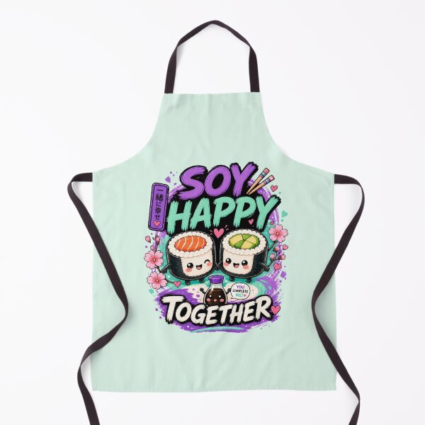 Item preview, Soy Happy Together – Cute Kawaii Sushi Couple designed and sold by Gee-Na.