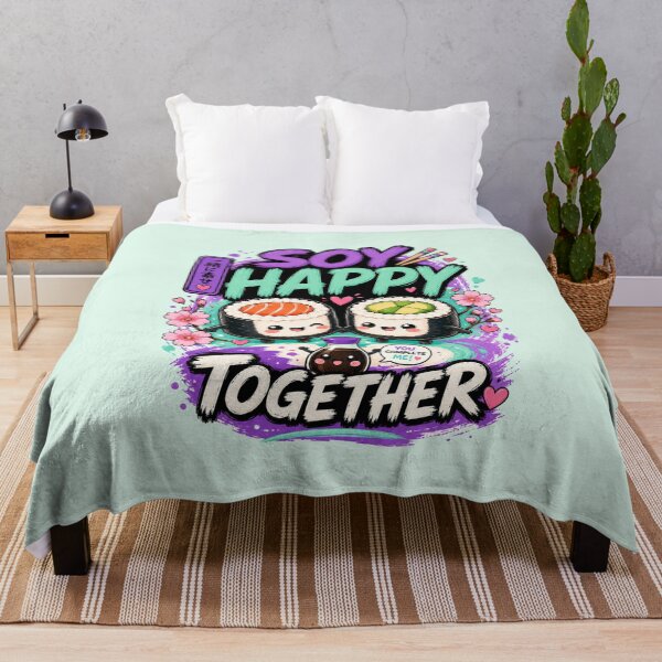 Item preview, Soy Happy Together – Cute Kawaii Sushi Couple designed and sold by Gee-Na.
