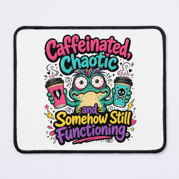 Item preview, Caffeinated Chaotic Still Functioning Frog designed and sold by KXDigitalStudio.
