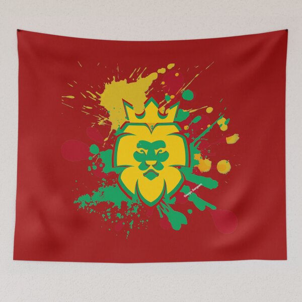 Item preview, Splatter Rasta Lion of Judah  designed and sold by artbyomega.