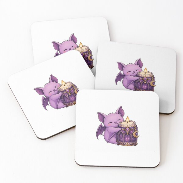 Item preview, Lavender Bat Hugging A Candle Jar designed and sold by The-Art-of-D.