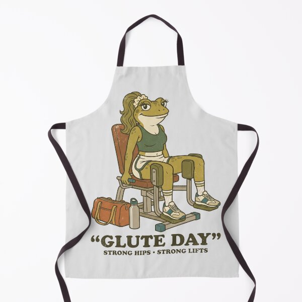 Item preview, Gym Frog Glute Day Strong Hips Female Retro Workout designed and sold by MythicCotton.