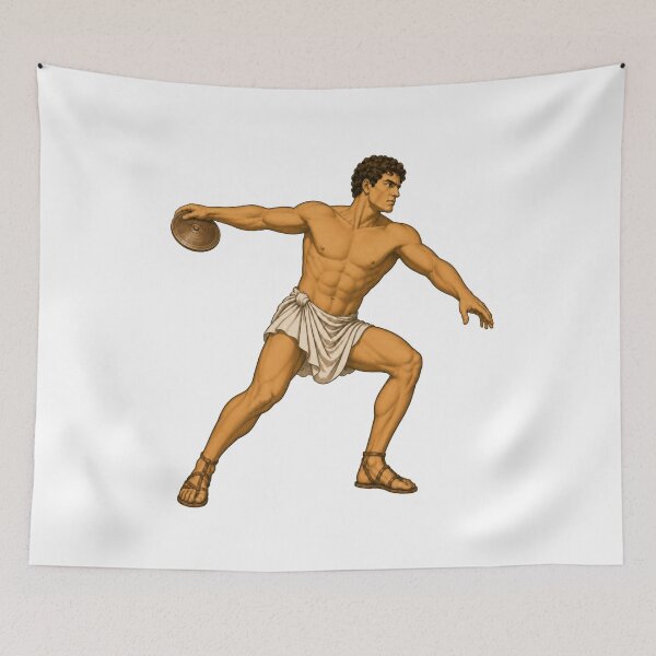 Item preview, Ancient discus thrower Greek design designed and sold by Lyfeinsights.