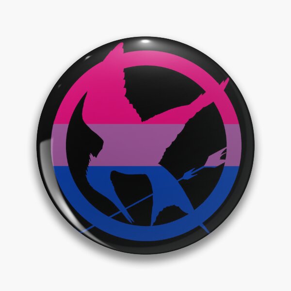 Artikelvorschau, Bisexuellen-Pride-Flagge, Spottdrossel-Anstecknadel entworfen und verkauft von JammerSammer.