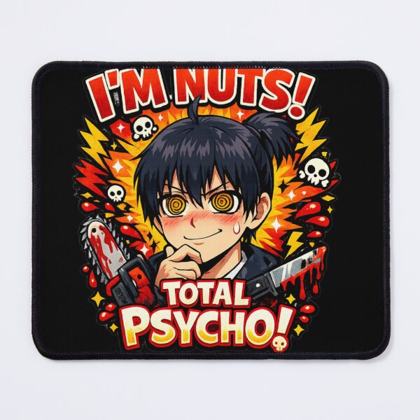 Item preview, I'm Nuts Total Psycho Anime Boy Sticker Design designed and sold by IMOBILYARI.