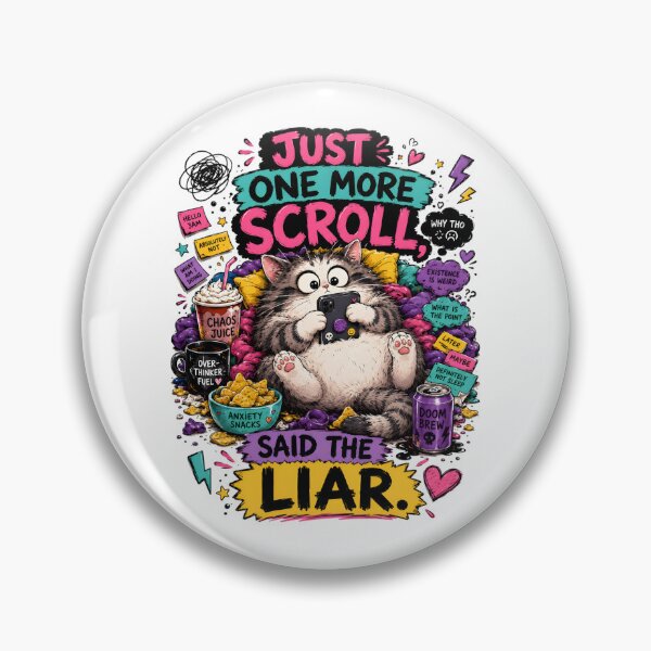 Item preview, Just One More Scroll Cat Design designed and sold by KXDigitalStudio.