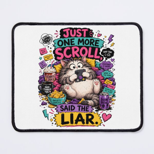 Item preview, Just One More Scroll Cat Design designed and sold by KXDigitalStudio.