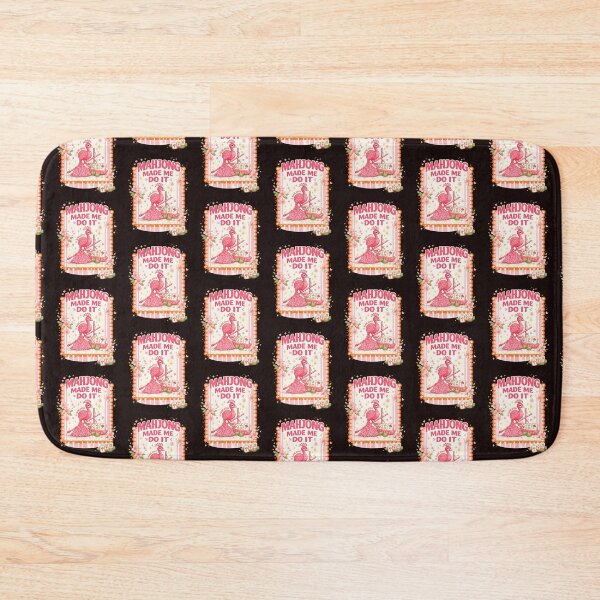 Item preview, Mahjong Made Me Do It Cute Pink Peacock Mahjong Design designed and sold by WHDProduction45.