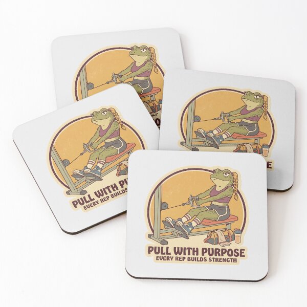 Item preview, Gym Frog Pull With Purpose Retro Back Workout Female designed and sold by MythicCotton.