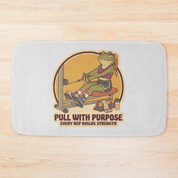Item preview, Gym Frog Pull With Purpose Retro Back Workout Female designed and sold by MythicCotton.