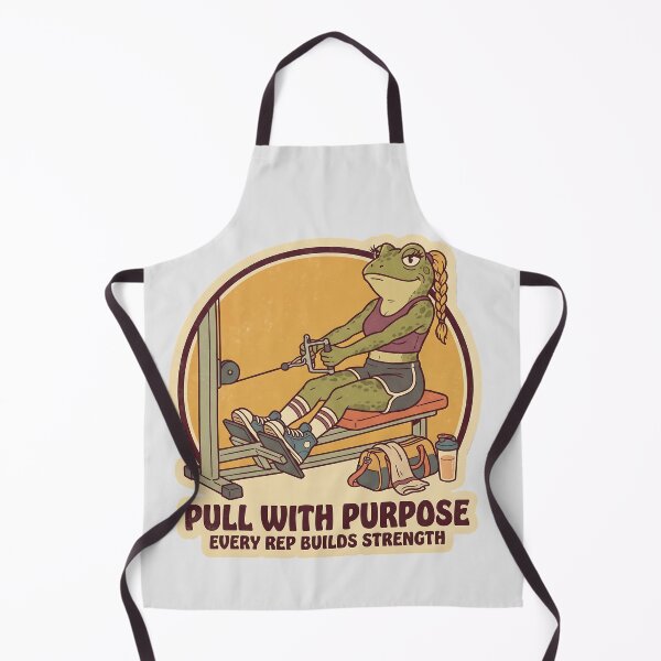 Item preview, Gym Frog Pull With Purpose Retro Back Workout Female designed and sold by MythicCotton.