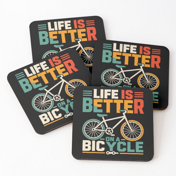 Item preview, Life Is Better on a Bicycle | Vintage Cycling Adventure Quote designed and sold by Huddy-clothes.