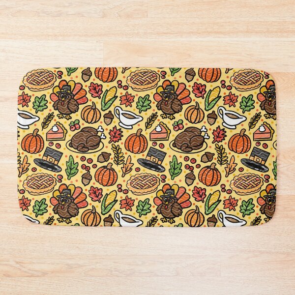 Item preview, Thanksgiving Turkey Dinner Doodle Pattern Fall Holiday designed and sold by CI Creative Design LLC.