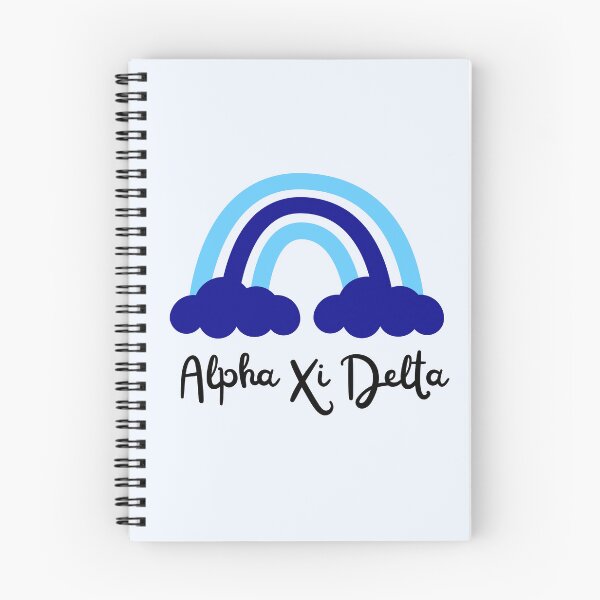 Item preview, Alpha Xi Delta Sorority Blue Monochrome Rainbow designed and sold by JaymeOctober.