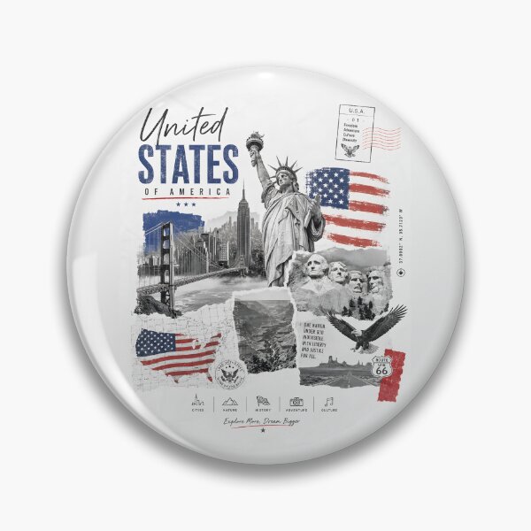 Item preview, United States Minimalist Wall Art designed and sold by AtuqStudio.
